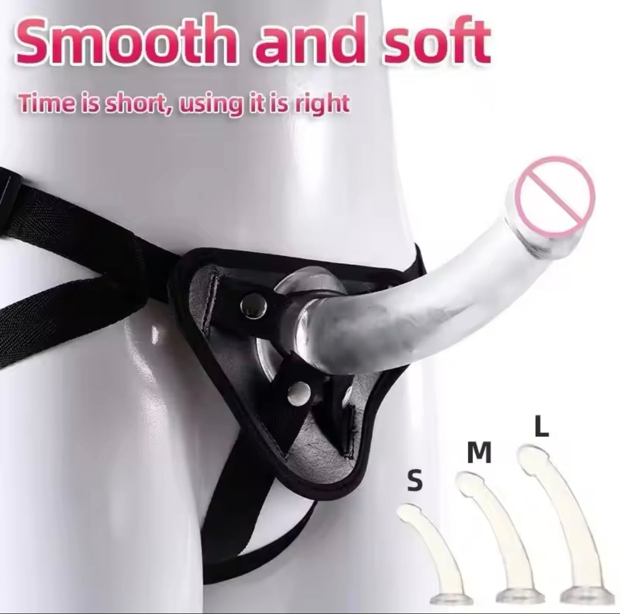 Slip con Strap-On in Silicone - 3 Misure Disponibili